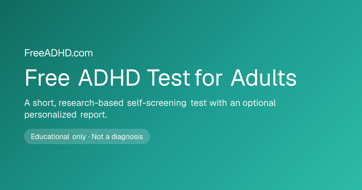 ADHD Test